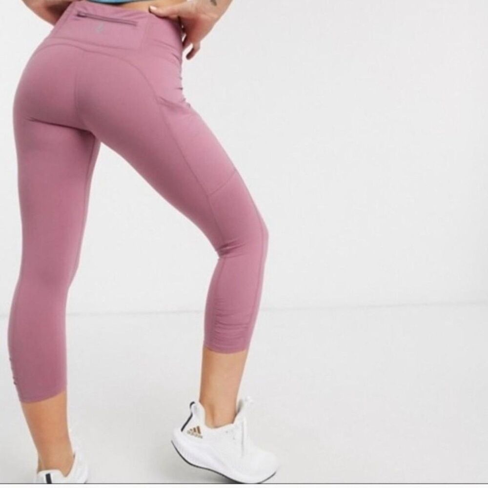 Free People Movement Womens XS Out of Your League Ruched Leggings Rose Pink‎ XS